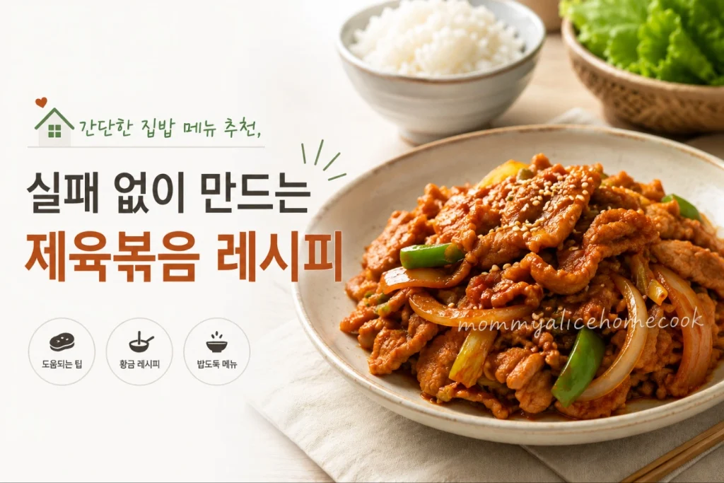 제육볶음 레시피 완성사진